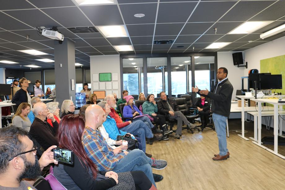 Rep. Neguse Holds Town Hall in Frisco : Frisco TownHall 2 19